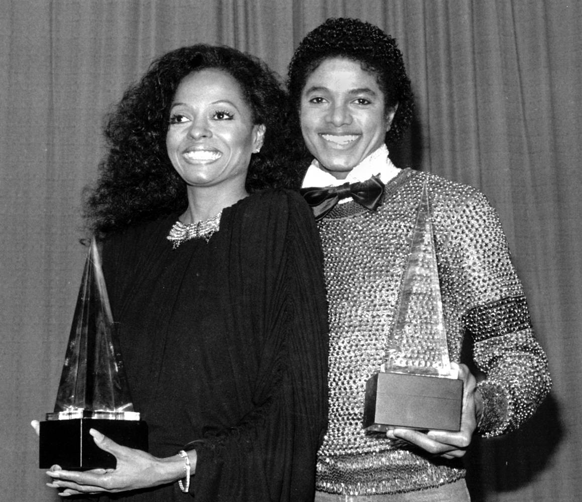 With Diana Ross