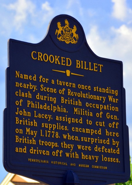 2022-08-20_Crooked Billet_Named for a tavern once standing nearby. Scene of Revolutionary War clash during British occupation of Philadelphia. Militia of Gen. John Lacey_ assigned to cut o0001.JPG