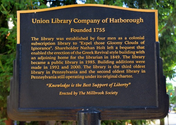 2022-08-20_Union Library Company the 3rd Oldest Library in PA0001.JPG
