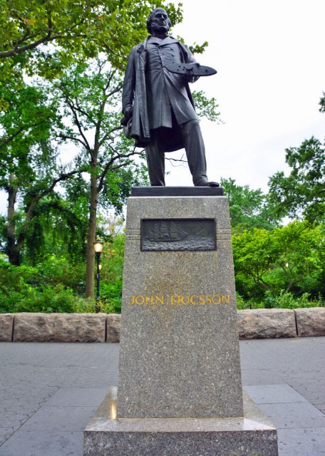 2022-09-25_Memorial of John Ericsson (1903) who helped to revolutionize military-maritime technology with his ironclad warship_ the Monitor.0001.JPG
