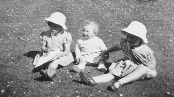 Camilla Parker Bowles (L), age 4, with her brother Mark Shand and sister Annabel.jpg