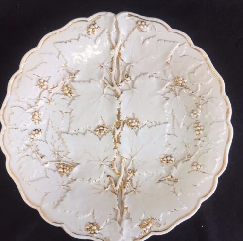 Vine Leaf Pattern White & Gold Porcelain -1.jpg