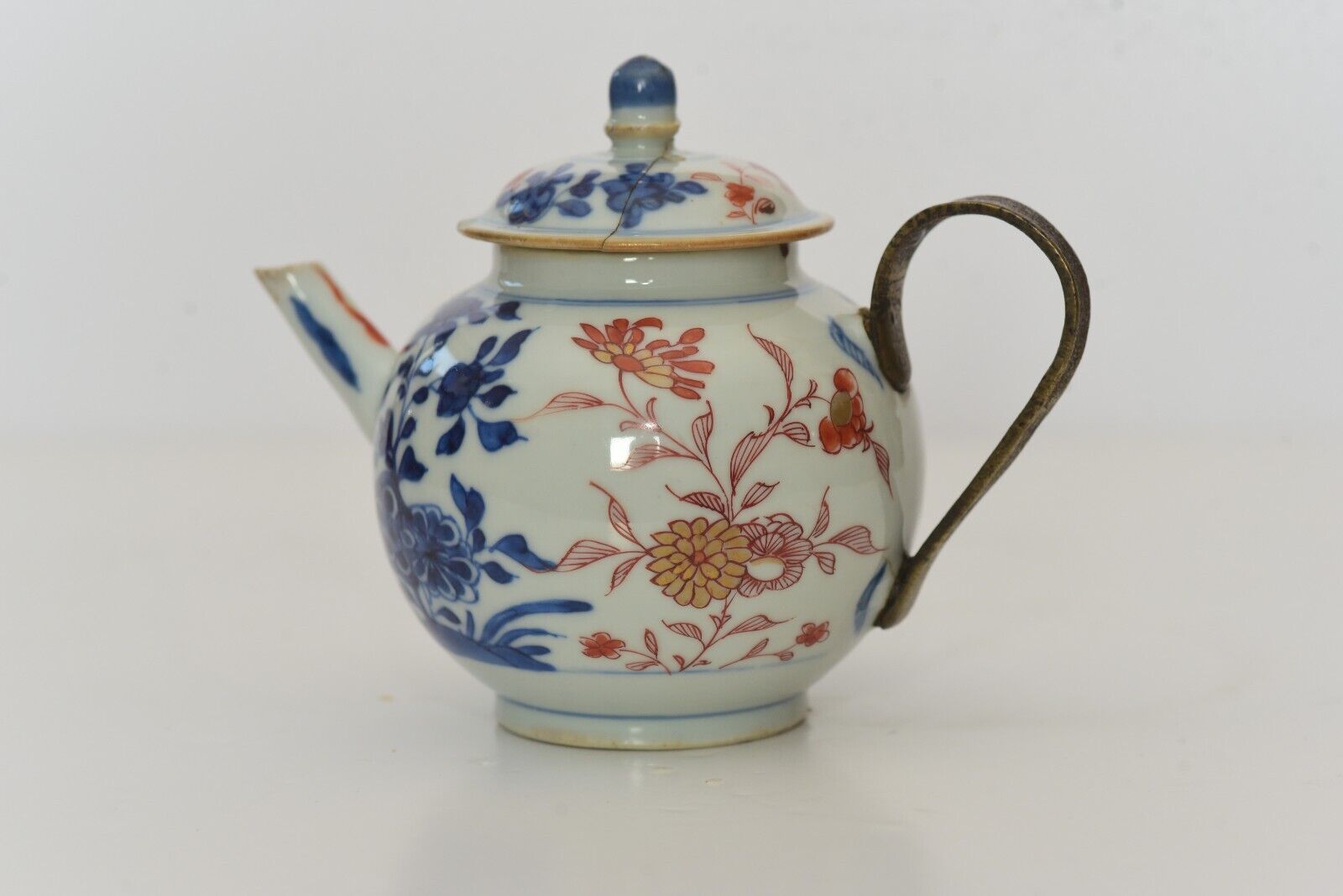 Antique 2 Chinese Teapots 17/18th Century Kangxi Period Imari Porcelain - Picture 4 of 17