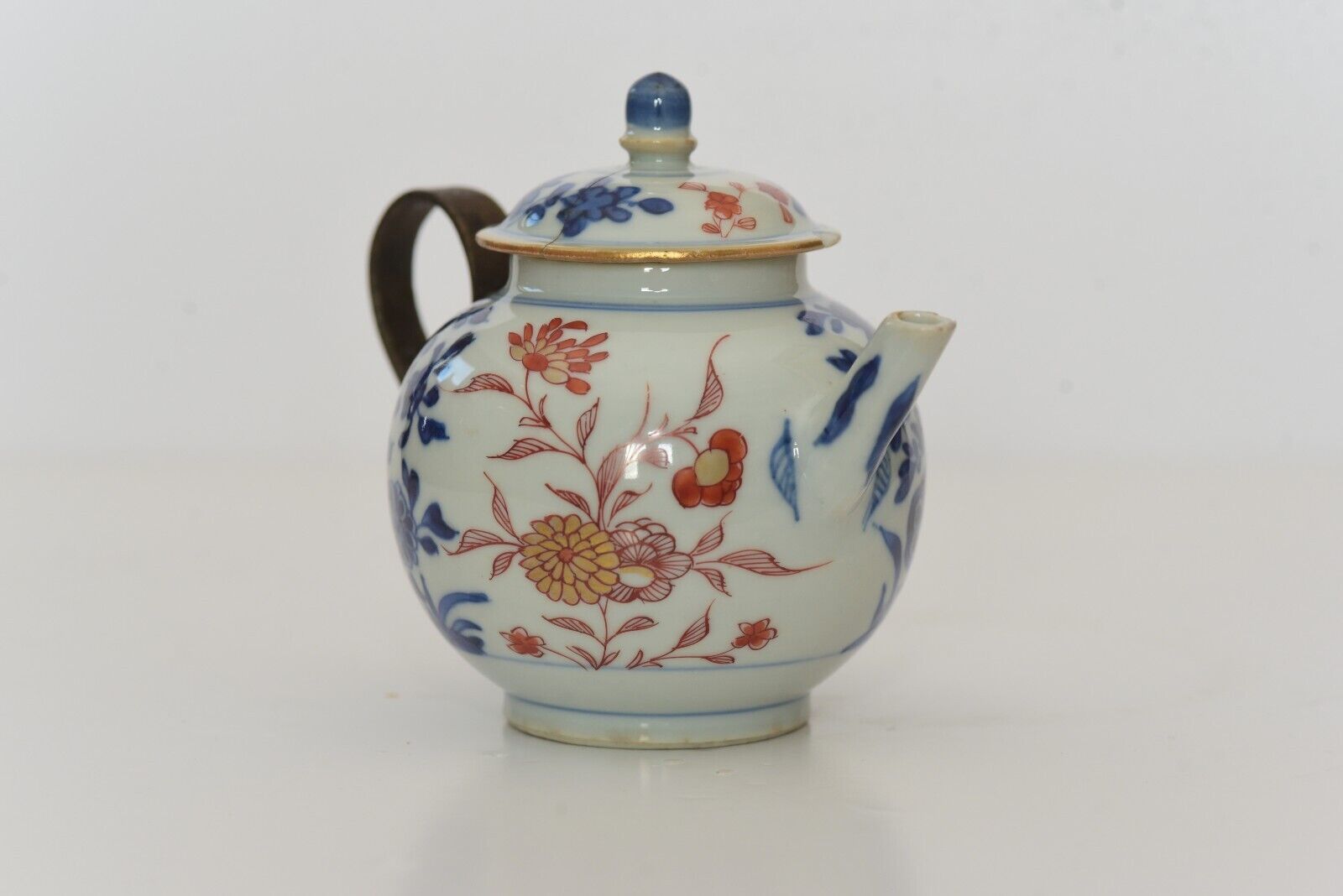 Antique 2 Chinese Teapots 17/18th Century Kangxi Period Imari Porcelain - Picture 2 of 17