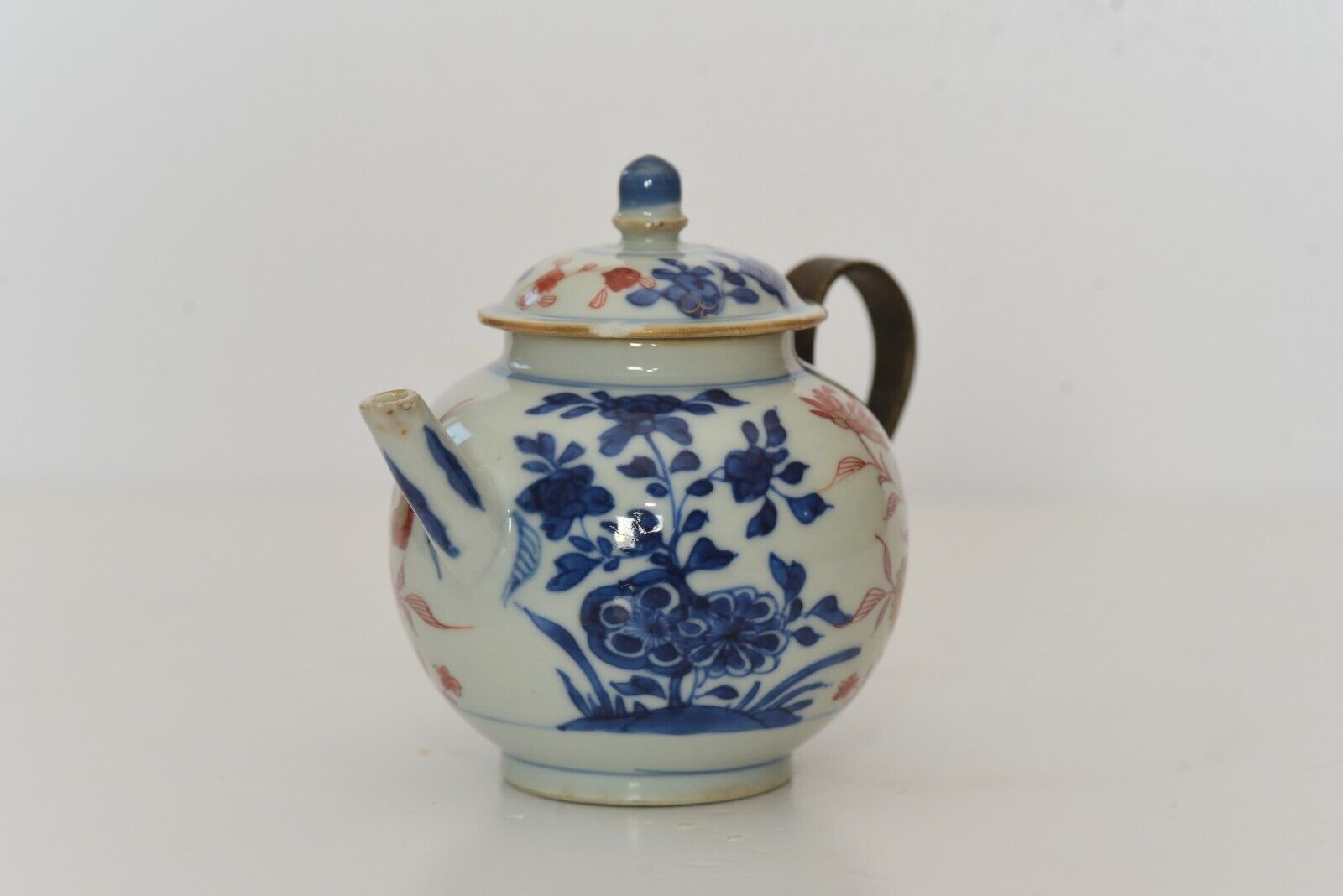 Antique 2 Chinese Teapots 17/18th Century Kangxi Period Imari Porcelain - Picture 3 of 17