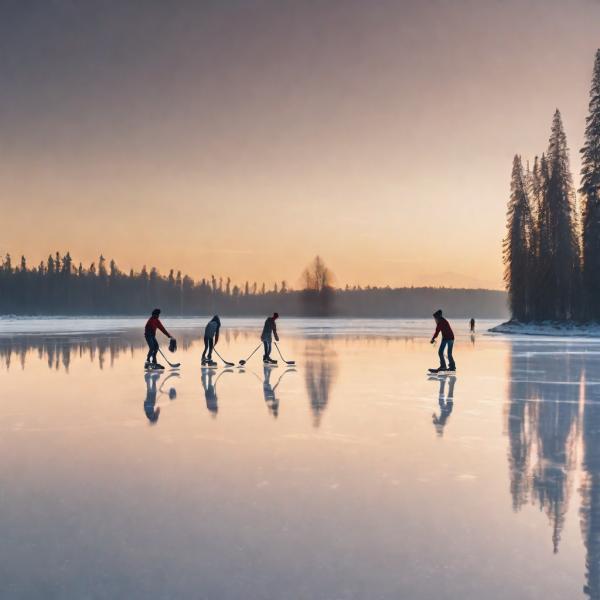 sunset,_four_people_skating_on_a_vast_ice_lake,_reflection,_low_forest_in_the_distance.png
