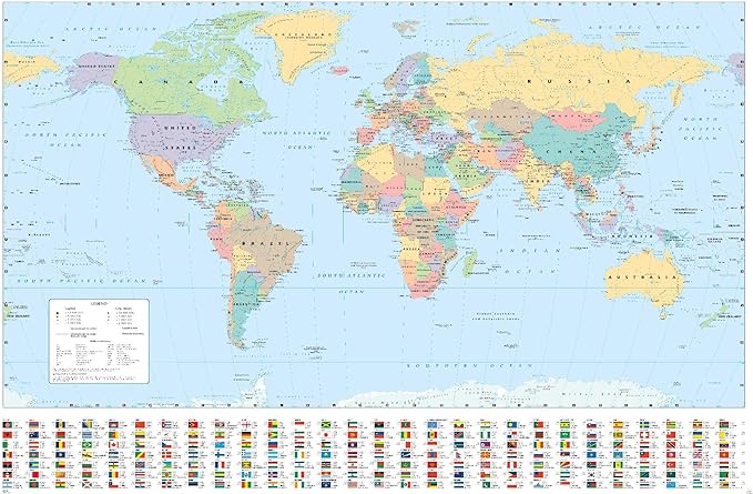 World Map 2023 Wall Poster