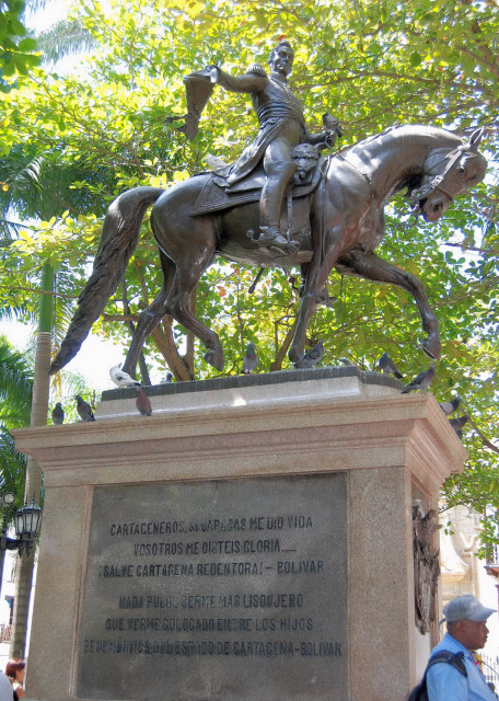 03_2009-01-27_Simn Bolvar's Equestrian Sculpture in the Eponymous Park-Cartagena Statue Plaza Bolivar ɡ߶0001.JPG