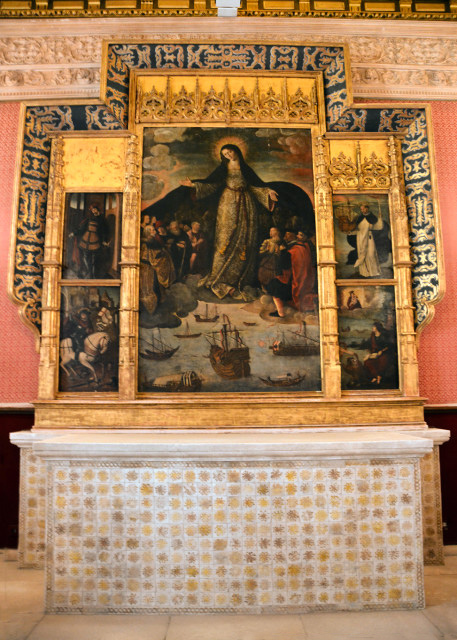 2024-06-05_33_Chapterhouse_ Altarpiece w a Triptych of Alejo Fernandez Virgen de los Mareantes (Madonna of the Seafarers)0001.JPG