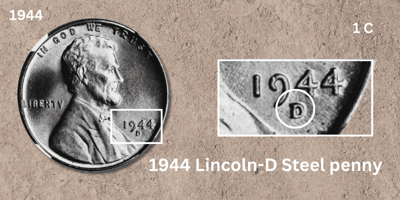 The 1944 Lincoln Cent - 1944 Lincoln-D Steel penny