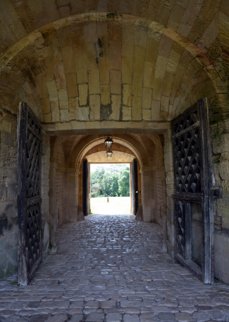 2024-06-17_04_A Heavy Oak Door Opening on to a Vaulted Passageway Formerly Blocked by a Portcullis Flanked by Loopholes0001.JPG