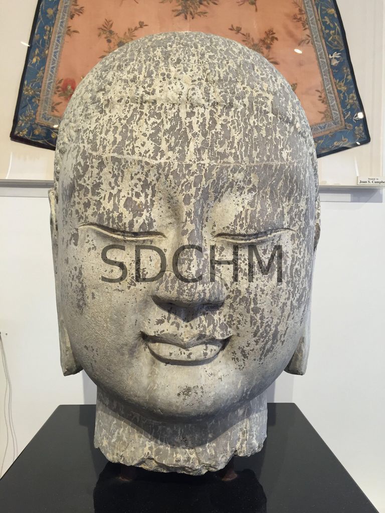 Limestone Buddha Head