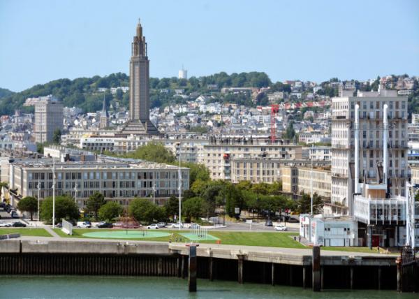 2024-06-21_02_A View from the Sea Showing the Church of St. Joseph behind the Residence de France Apartments & the Marina0001.JPG