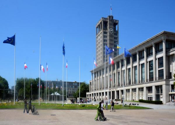 2024-06-21_18_City Hall w General View of the Southern Facade & Tower Built in 1958 by Architects Auguste Perret & Jacques Tournant in Place of th.JPG