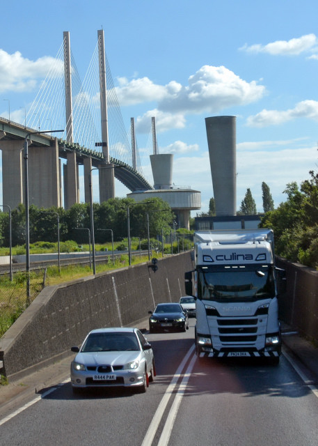 2024-06-22_20_Dartford Crossing over the Thames East of London the Queen Elizabeth II Bridge (Thurrock Bridge, Southbound) & the Da.JPG