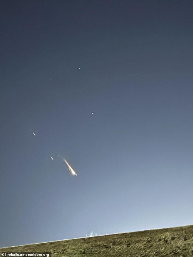 Carlson did not provide details about the object, the Beijing-operated GaoJing 1-02 satellite fell from space (pictured) on December 21. It reentered Earth's atmosphere above New Orleans and headed north towards Mississippi , Arkansas and Missouri