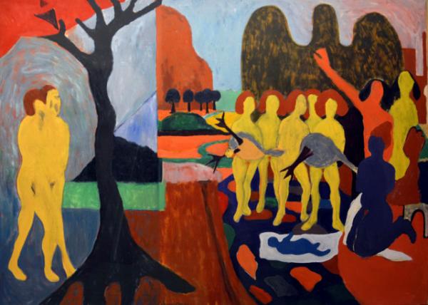 2024-10-19_235_Bob Thompson Expulsion & Nativity 1963 Oil on Canvas0001.JPG