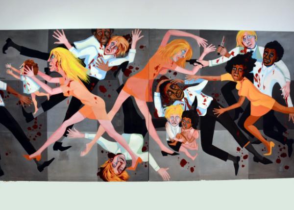 2024-10-19_217_Faith Ringgold American People Series #20Die 1967 Oil on Canvas_ 2 Panels0001.JPG