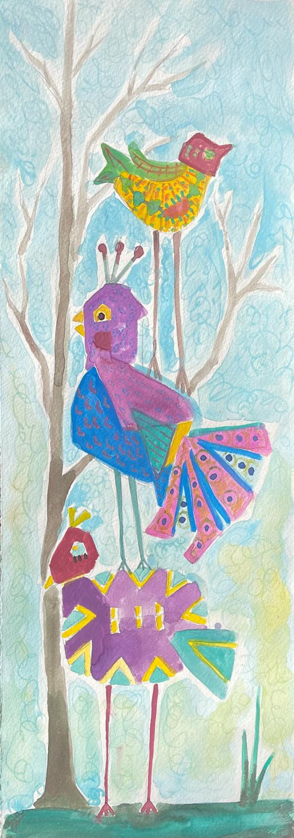 01c_The Three Feathered Friends_ 22x7.5_ Watercolor.jpg