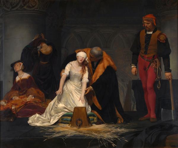 The Execution of Lady Jane Grey by the French painter Paul Delaroche, 1833.jpg