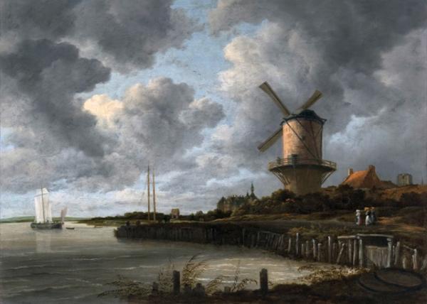 2017-08-16_Rijksmuseum_The Windmill @ Wijk bij Duurstede by Jacob Isaacksz van Ruisdael in 1668-1670 Ÿ˹³˹Ŷ˹ά˵ķ糵-10001.JPG