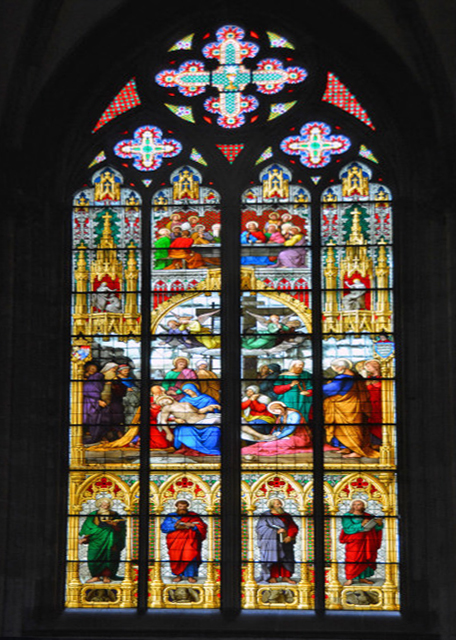 2017-08-18_Kölner Dom_Stained Glass_Lamentation of Christ by Anbetungs-Fenster 1846 ĸ̾-10001.JPG