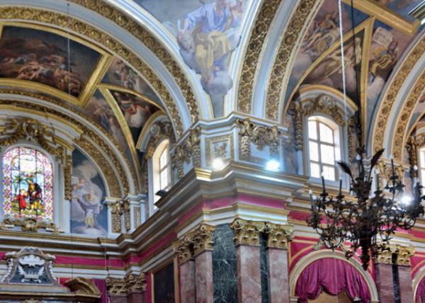 2015-07-01_Mdina_St Paul's Cathedral Built in Baroque Style_Frescoed Interior ڻ-130001.JPG