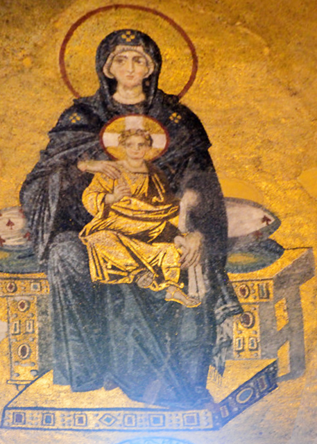 2015-06-27_Hagia Sophia_Mosaic_Apse of the Virgin and Child ʥĸӡ-20001.JPG