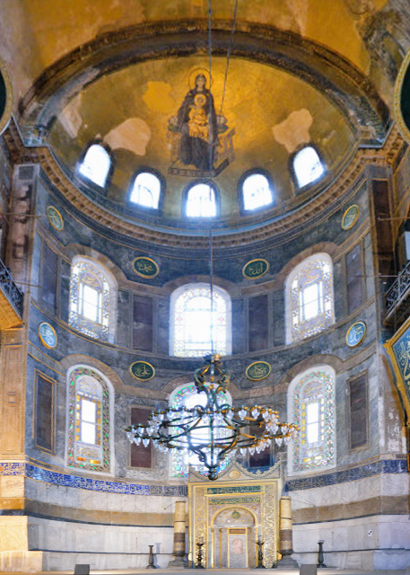 2015-06-27_Haga Sophia_Mihrab Located in the Apse where the Altar used to stand_ Pointing towards Mecca λں泯ӵı-10001.JPG