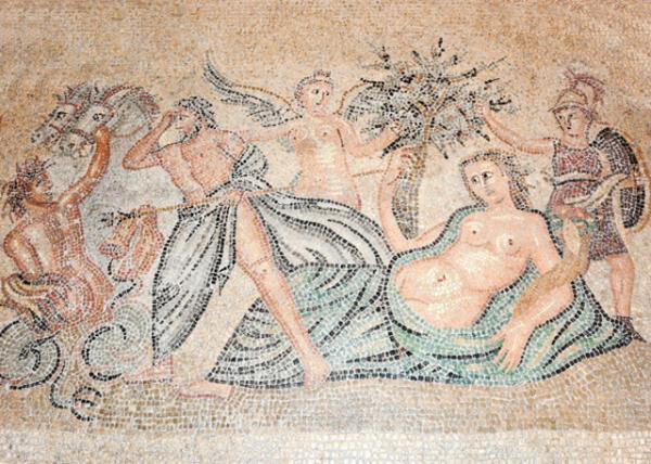 2015-06-17_Ancient Roman Mosaic w Poseidon Fighting Polybotes0001.JPG