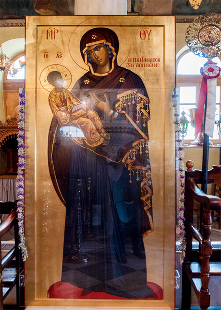 2015-06-20_Church of the Pantanassa_Icon of the Virgin Mary.jpg