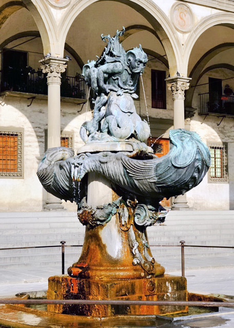 2018-07-19_Florence_Piazza della Santissima Annunziata_Fountains of the Marine Monsters Ȫ0001.JPG