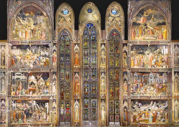 2018-07-19_Florence_Basilica di Santa Croce_Agnolo Gaddi's Fresco ŵ塤ӵϱڻ0001.JPG