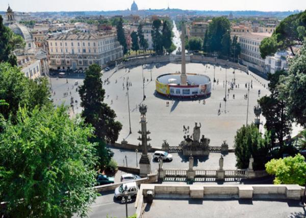 2015-07-05_Piazza del Popolo_ Egyptian Obelisk of Ramesses II Seen from Pincio Gardens 㳡԰̫ ˹Ɱ0001.JPG