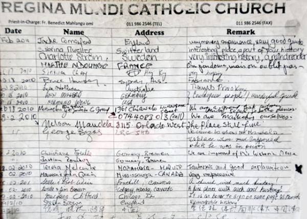 2014-01-10_Regina Mundi Famous Visitor Log Including First Lady of the US Michelle Obama áͳЪ°ڵ0001.JPG