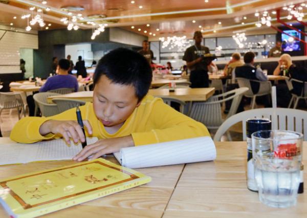 2014-01-10_JNB Intl Airport_Rash on Chinese Homework Լ˹ʻдҵ0001.JPG