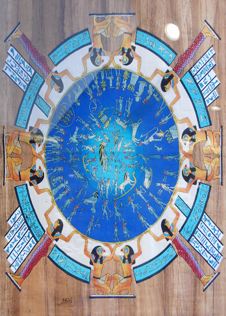 04-05-11_ Ancient Egypt Astrological Calendar Papyrus Painting.jpg