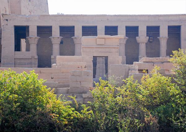 04-06-11_ Access to Temple of of Isis Built During Nectanebo I's Rule from 380 to 362 B.C. from Lake Nasser via a Double Colonnade.jpg