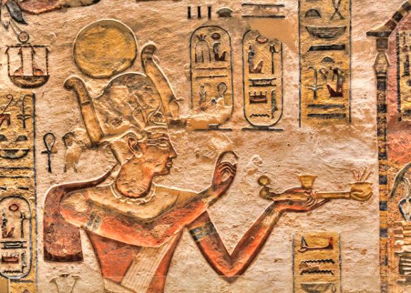 04-08-11_ Valley of the Kings_Relief of the Pharaoh, Tomb of Ramses III, KV11-2.jpg