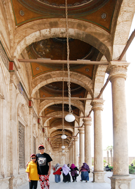 04-12-11_ Mohamed Ali Alabaster Mosque_Long Arcades w Multiple Domes, Slender Columns, & Lamps on Chains-1.jpg