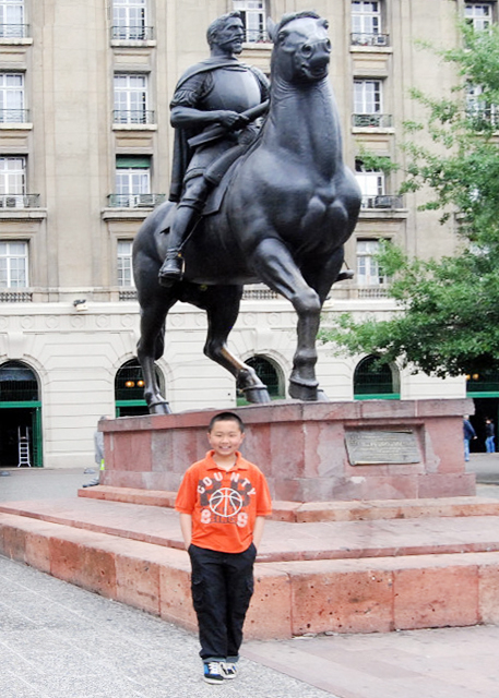 12-20-12_ Statue of Pedro de Valdivia, A Spanish Conquistador & the 1st Royal Governor of Chile ޡͶάǡһʼܶ-10001.JPG