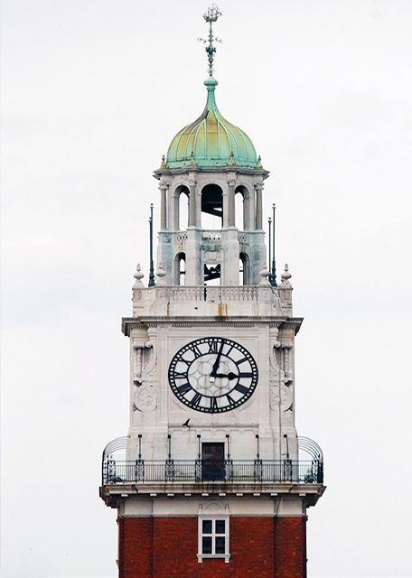 2013-01-05_18_Monumental Tower or Clock Tower of the English Decorated w Symbols of the British Empire & Features the Thistle o in the Palladian Style Built in 1916.jpg