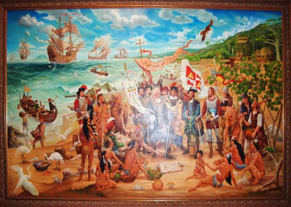 02-03-08_ Capitol Bldg_The Discovery of Puerto Rico by Agustin Anavitate (1993)0001.JPG