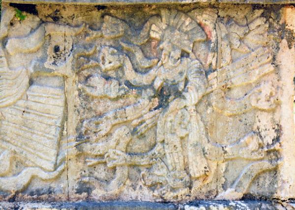 2014-11-03_Stone Skull Platform_Bas-Relief Carving w of a American Indian Chieftain, Pre-Columbian Maya Civilization.jpg