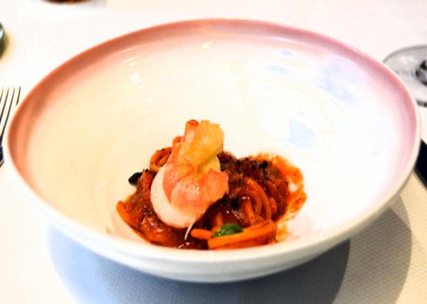 2024-04-27_02_Spaghetti  Langoustine Spaghetti alla Chitarra_ Scottish Langoustine Puttanesca_ Nduja_ Bottarga_ Basil0001.JPG