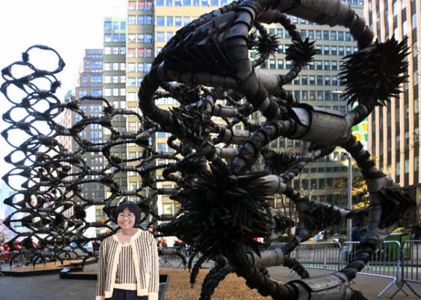 2024-12-14_07_Shaved Portions in Rubber Tires & Stainless Steel by Chakaia Booker on Broadway Between 39th & 40th Streets-10001.JPG