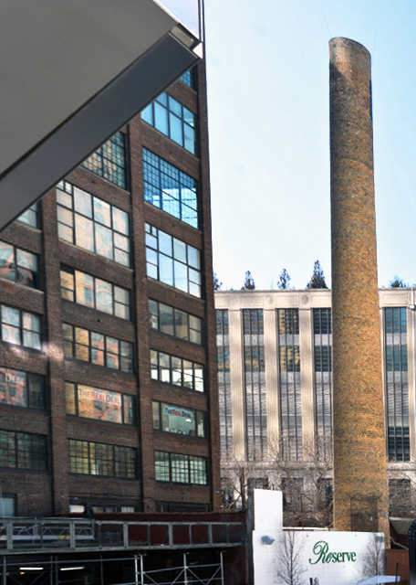 2025-02-22_05_Traditional Brick Industrial Bldg in Chelsea Neighborhood w Large Chimney or Smokestack in Front & Modern Skyscraper in Background0001.JPG