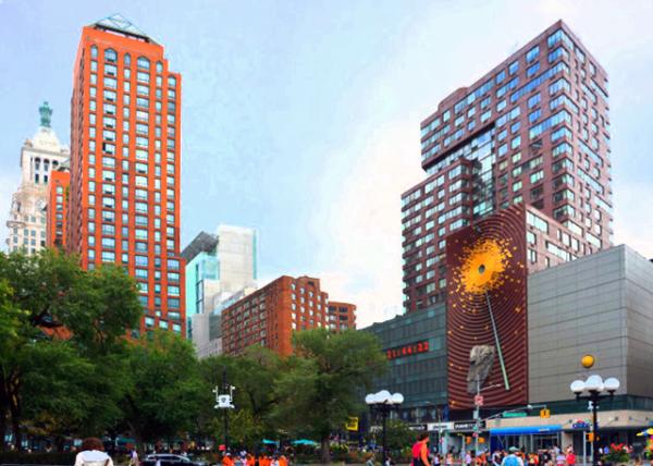 2022-08-28_Metronome_a round circular void from which puffs of white steam were at one point released throughout the day_ and a clock made of large orange LED digits0001.JPG