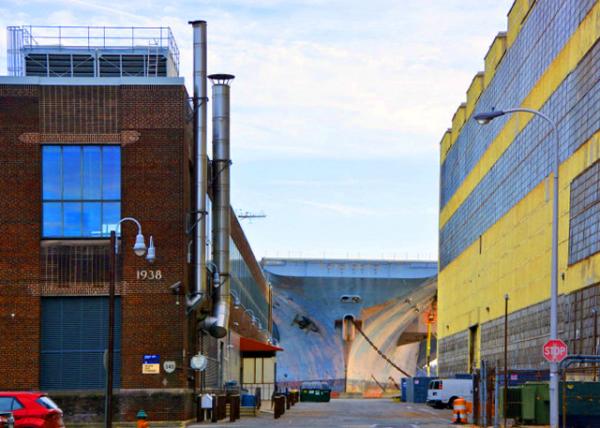 2021-12-04_Bldg 18 Annex Added in 1942 w the facilitys Lower Level Served as a Parking Garage and the Upper Floor Provided Storage & Corporate Ctr and Commerce Ctr0001.JPG