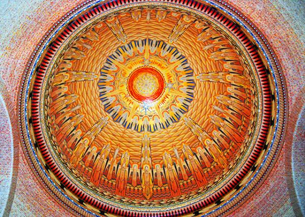 01-05-10_ Australian War Memorial_Intricate Abstract Designs on the Dome.jpg